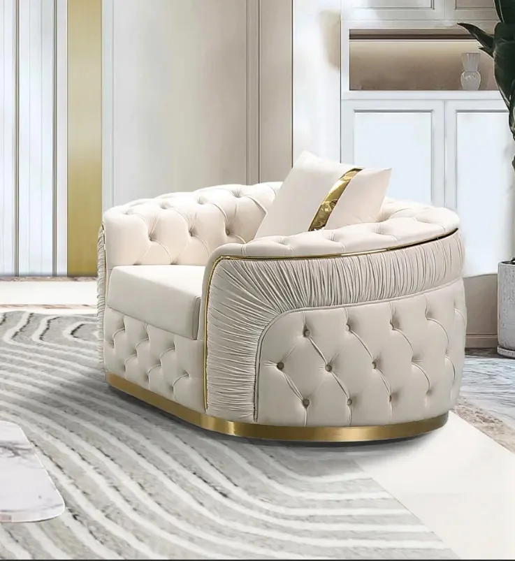 Wholesale Black Velvet Chesterfield Sofa Modern Luxury Fabric Couch Home Sofa Set Living Room Furniture