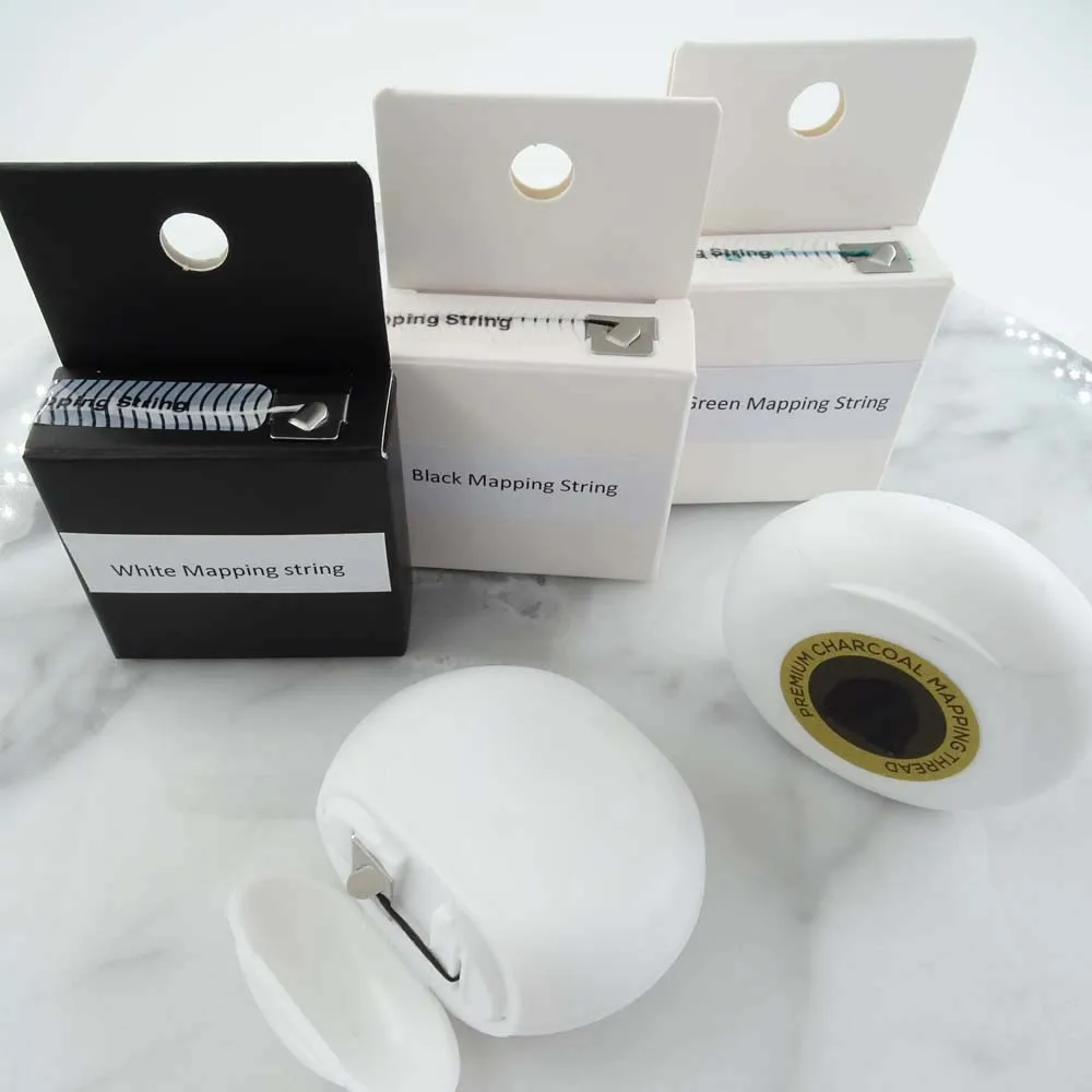 Pre Inked Mapping String Private Label  PMU Eyebrow Shaping Mapping String Microblading Supply Brow Mapping String