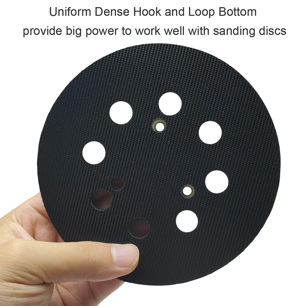 5 Inch Dia 8 Hole Sander Hook and Loop Replacement Sanding Pad for Orbital Sander
