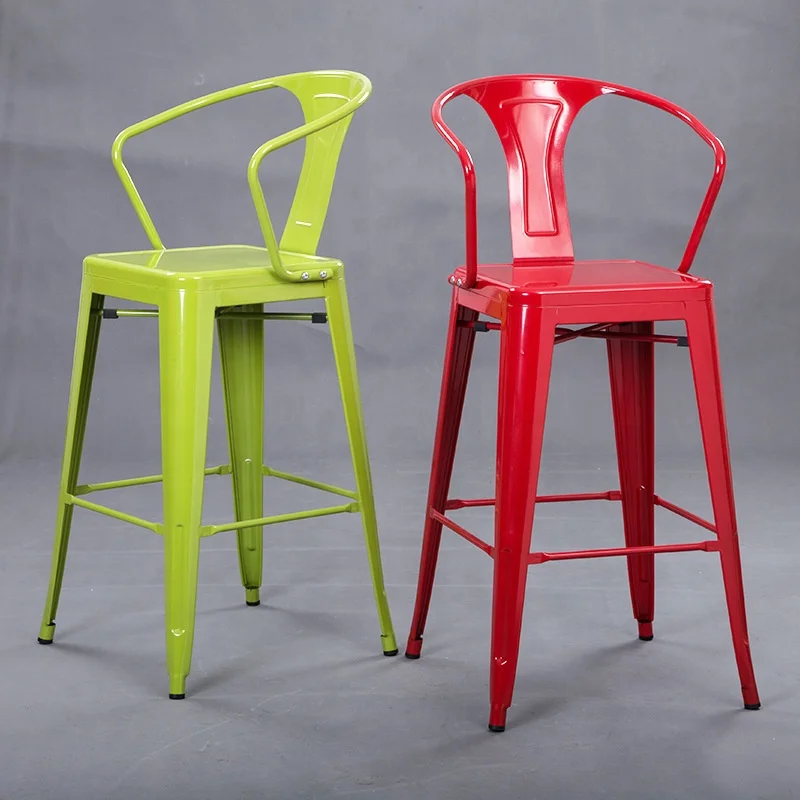 Fashion modern design outdoor furniture arm tolix high bar chair