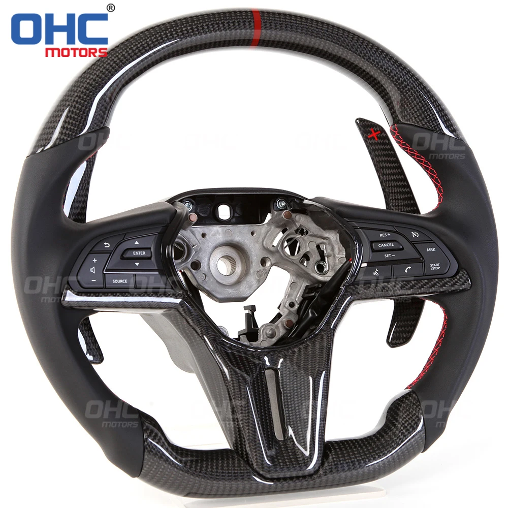 R35 Handmade Carbon Fiber Steering Wheel For Nissan GTR r35 R 35 Exhaust 2009 up Old to New Upgrade update Steering Wheels