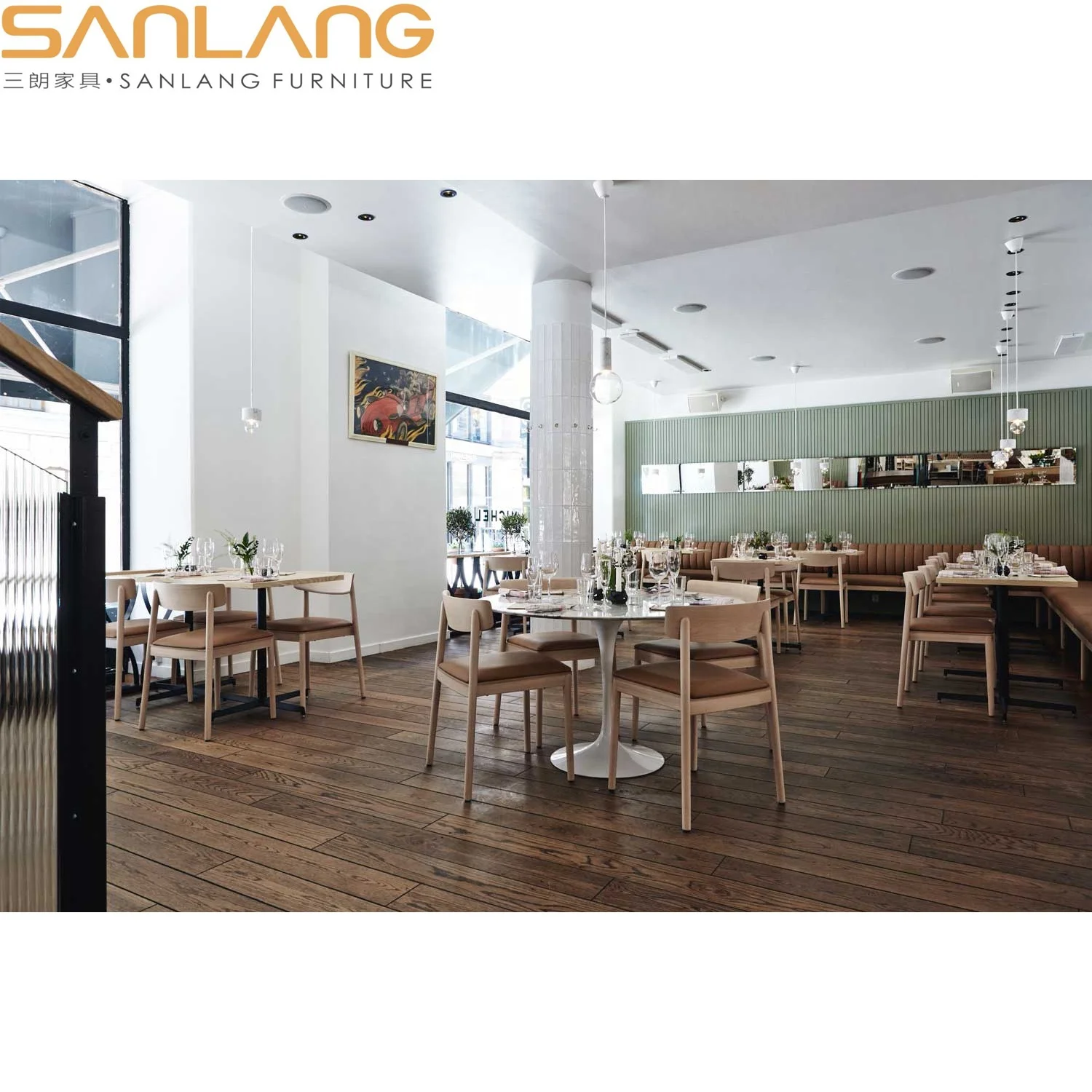 Design apartment furniture project manufacture restaurant custom dining table set chair industrial iron base coffee table modern