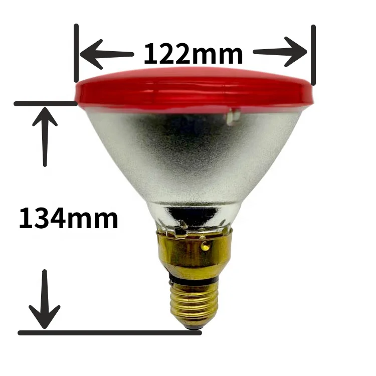 PAR38 175W Infrared Lamp Bulbs IR Light Heating Therapy Incandescent Bulb Infra Red Light Source for Therapeutic Purposes
