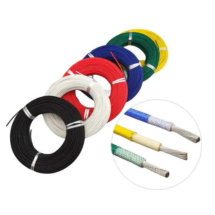 High temperature wire fiberglass insulated silicone wire with tin-coated copper filaments Electrical Harnesses Wire