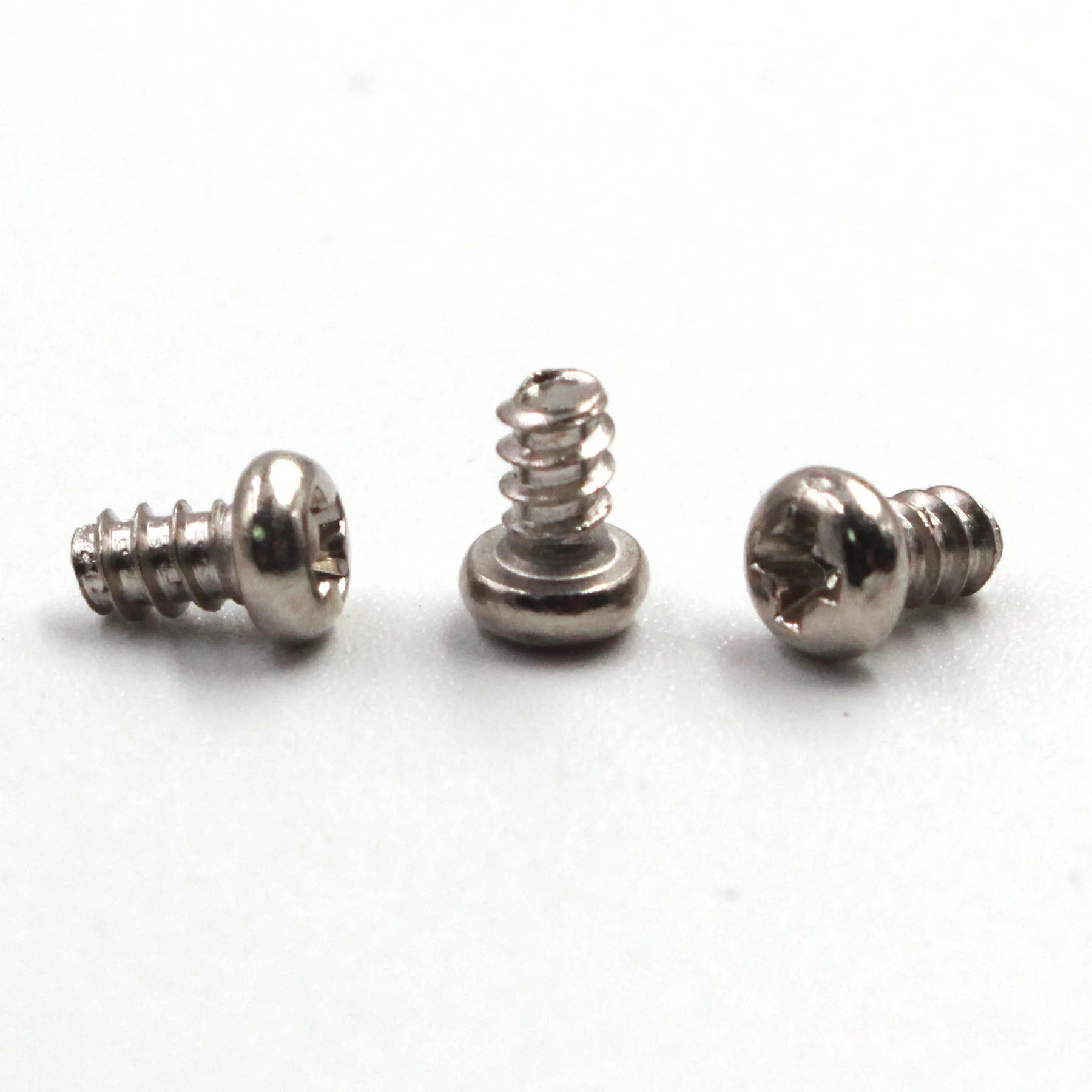 Carbon Steel Nickle PB Cross round/pan head Self Tapping Flat Tail Screw Micro plastic toy electronic screw