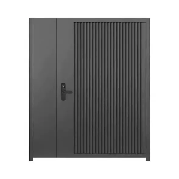 Factory hand made aluminum sliding gates double aluminum fences and gates automatic with motor for houses