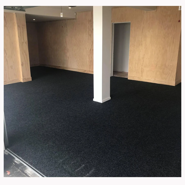 
800gsm heavy duty polyester professional nonwoven velour garage carpet factory 