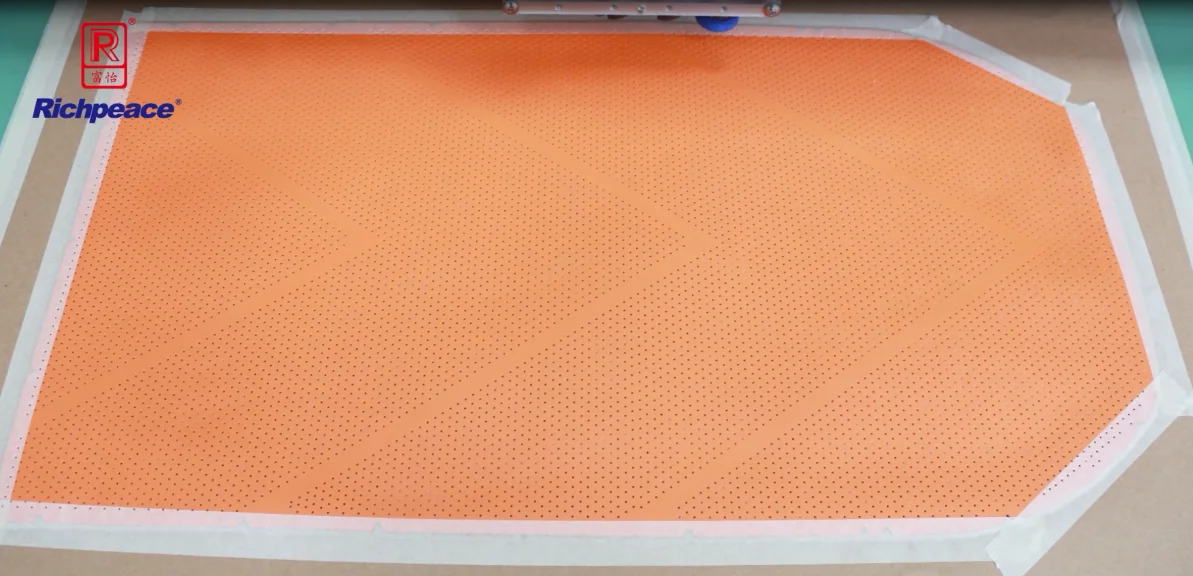 Richpeace High Speed Double Heads Leather Perforation Machine--Template Structure