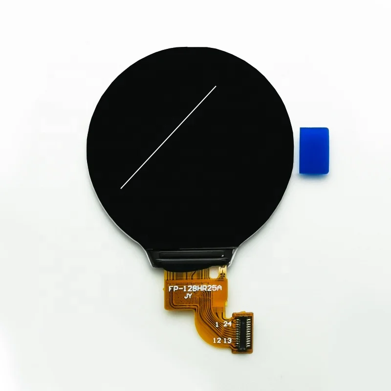 Новый дизайн 1 28 дюймовый полный вид IPS SPI круглый дисплей гибкий Fpc 24 Pin 240x240 RGB TFT LCD на