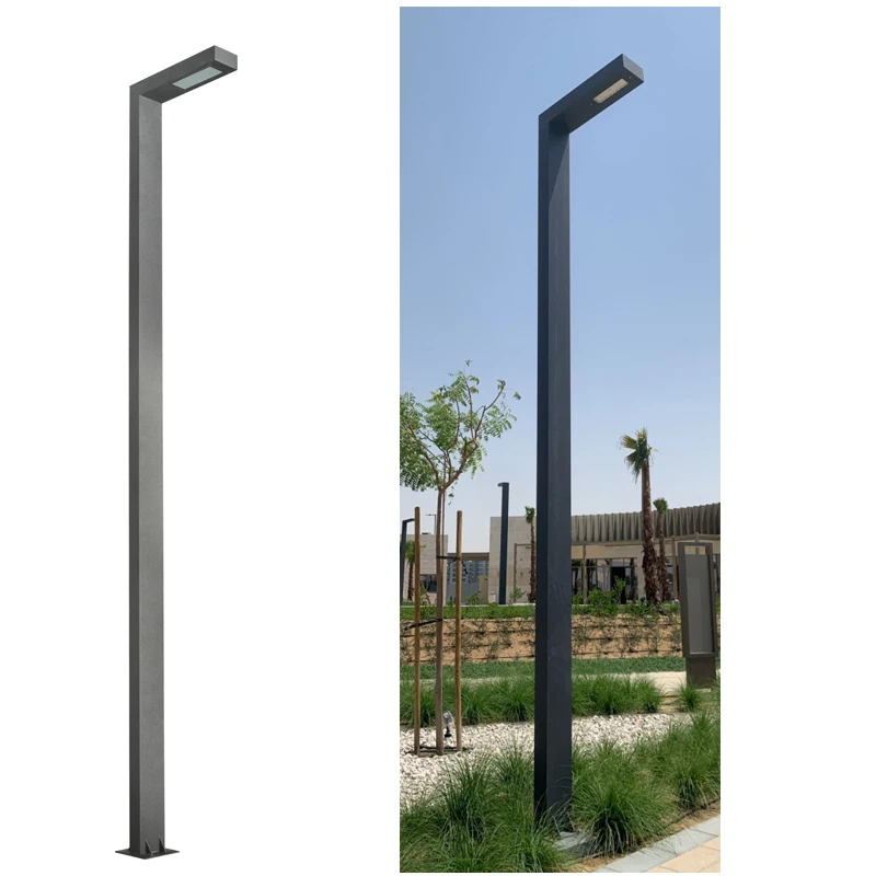 Roadway LED Dali dimming Aluminum Pole Steel Street Garden High Mast Parking Light Pole  DHB-1040