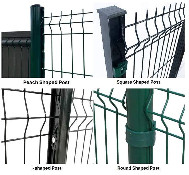 Factory Supply Outdoor Garden 3D PVC Coating Welded Wire Mesh Fence Easily Assembled 3D Curved Fence Panel