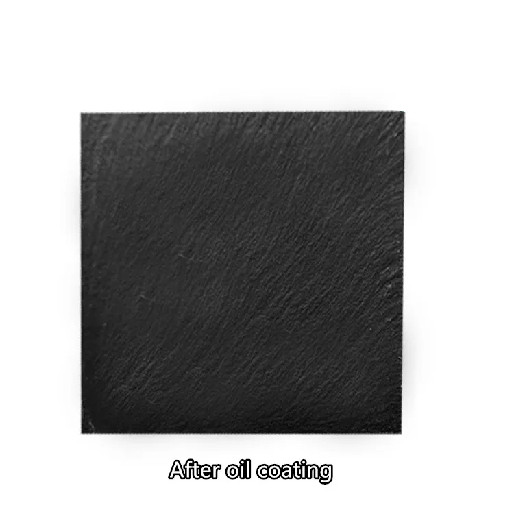 Square Heart Black Slate Engraving Stone Drink Bar Coaster