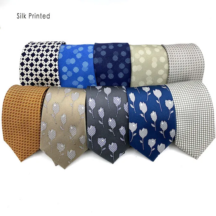 Custom Screen Printing Handmade Floral Silk Ties for Men Old-Fashion Paisley Italian design