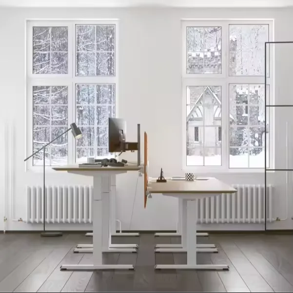 Electric Office Desk Single Motor Automatic Lifting Table With Two Stges Height Adjustable Desk