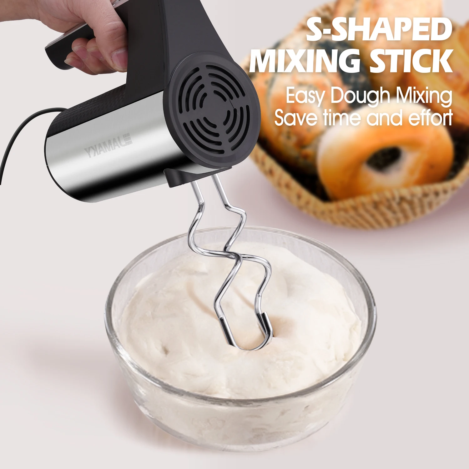 JAMAKY Hot Sale Kitchen Appliance Electric Hand Mixer Food Mixers Household Portable Electric Hand Mixer