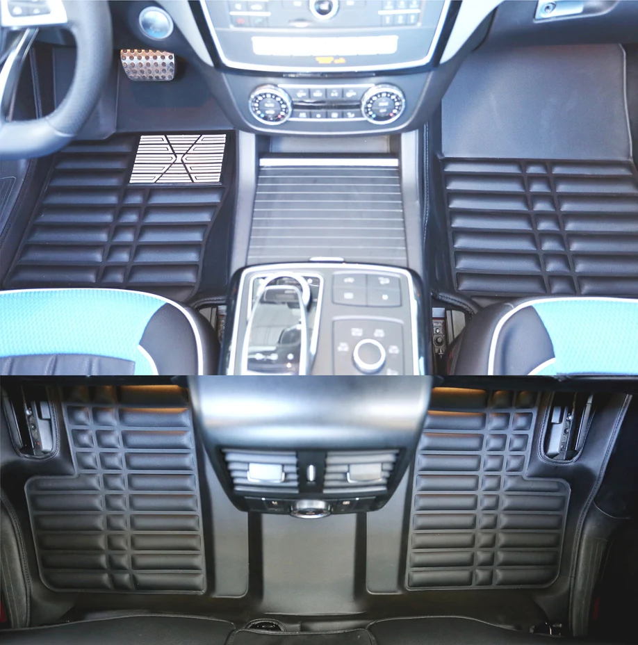 Custom Full Set car floor mat 3d car mat auto accessories Leather Car Mat