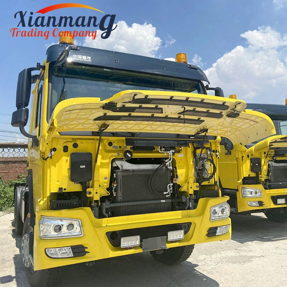 Used RHD Tractor  6x4 howo T7H  diesel tractor truck price for sale 10 wheel truck head 371 375 400 420HP