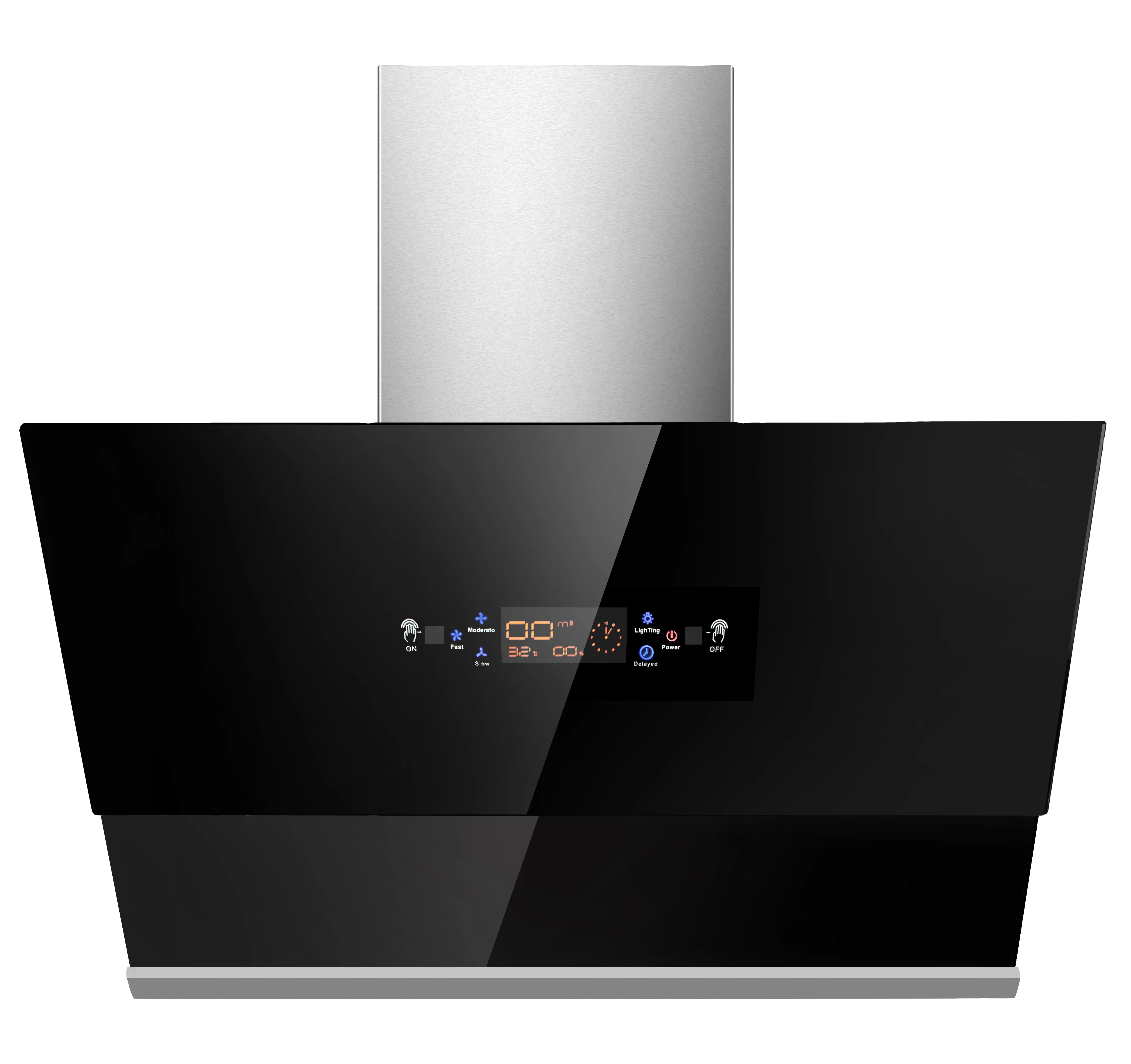 Automatic open Black Range hood kitchen vent hood