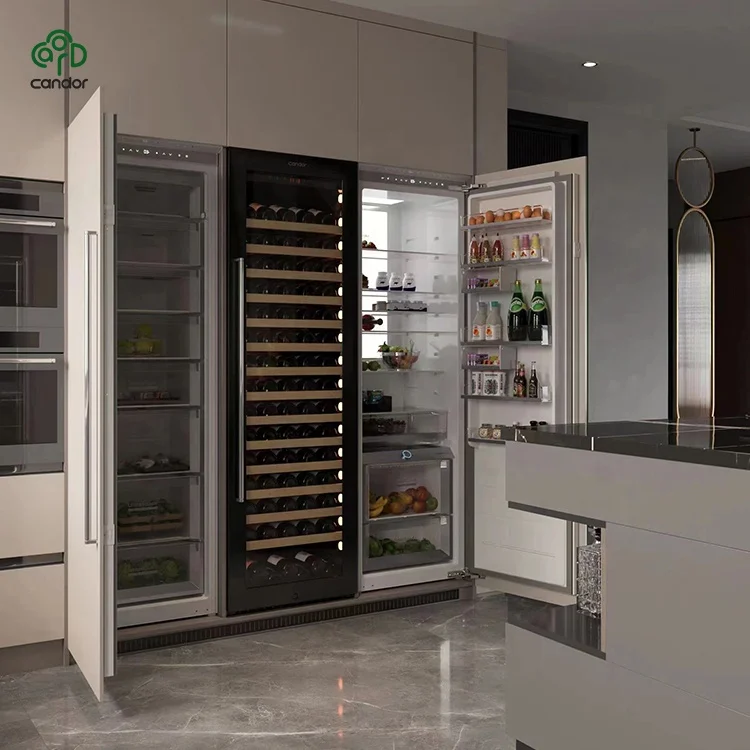 Stylish Integrated Refrigerator with Energy Efficiency Features