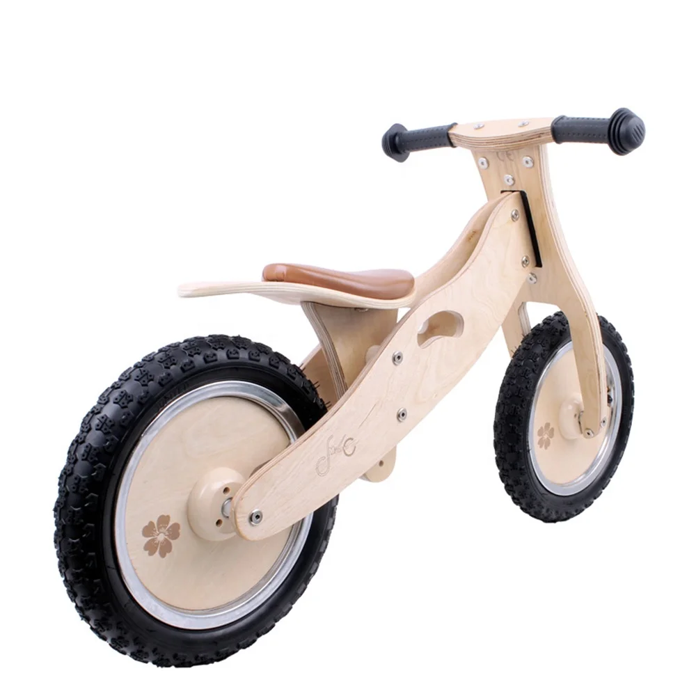 High Quality Preschool  Wooden Balance Bike Toys Children Balance Bike Wooden Bike Toys