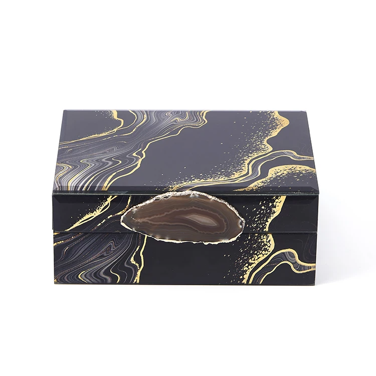 
Wholesale unique multi purpose trinket gift box glass jewelry box for sale 