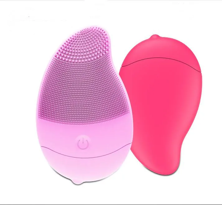 
Mini Silicone Electric Face Cleaning Massage Battery Powered Waterproof Facial Pore Deep Cleansing Brush Make Up Cleaner 