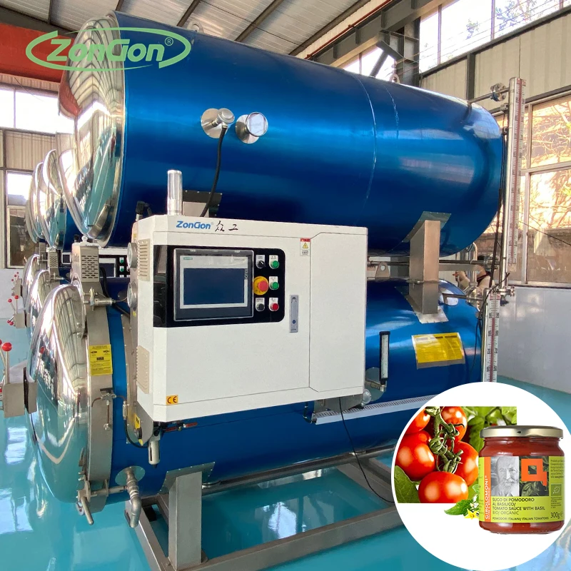 Horizontal autoclave industrial steam autoclave for canning food