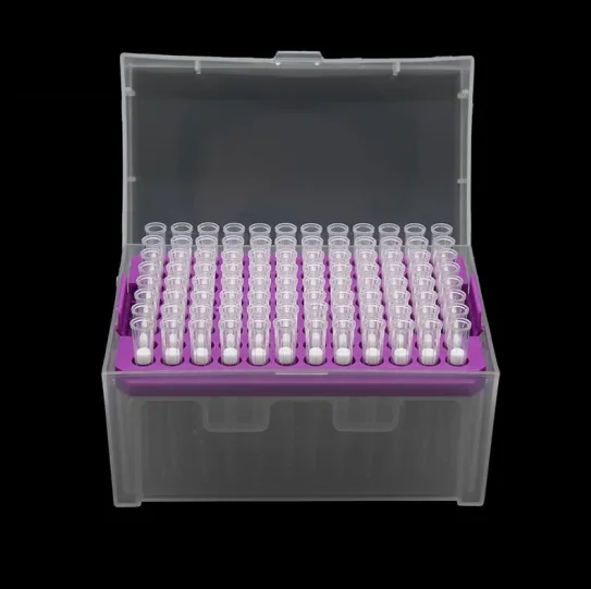 Производство стерильной пипетки 200 мкл, наконечник пипетки, фильтр для лаборатории