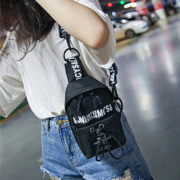 
Fashion Unisex Chest Bags Men Women Crossbody Messenger Bag 