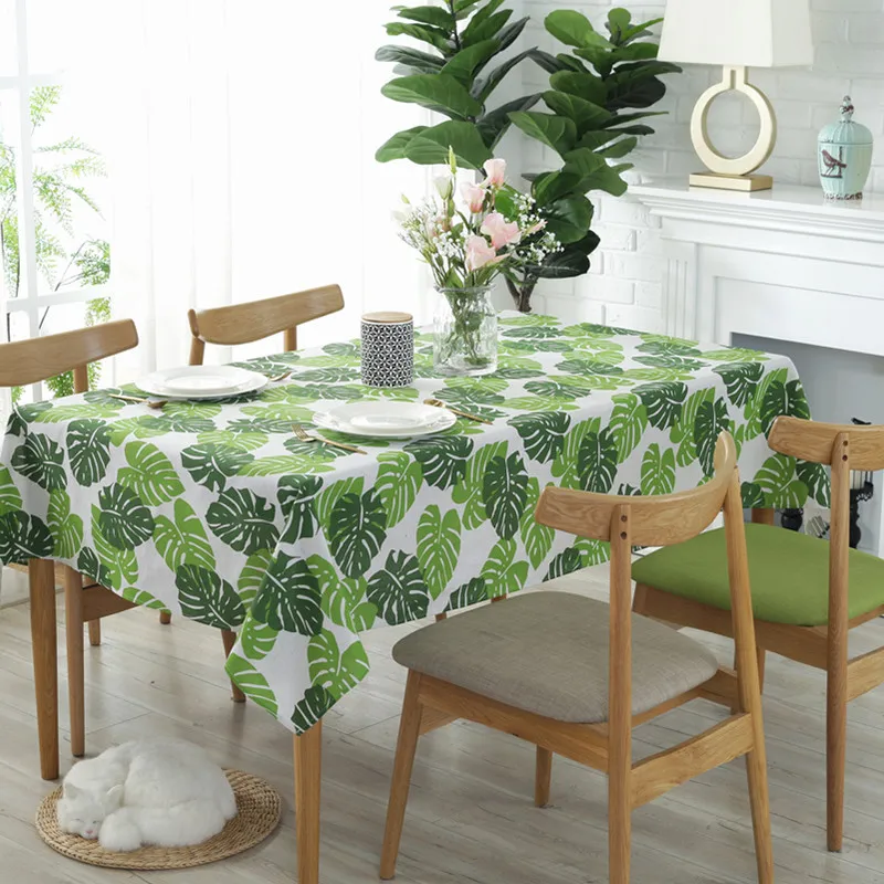 HOSHOM High Quality Solid Color Cotton Linen Table Cloth Customized Tablecloth For Events