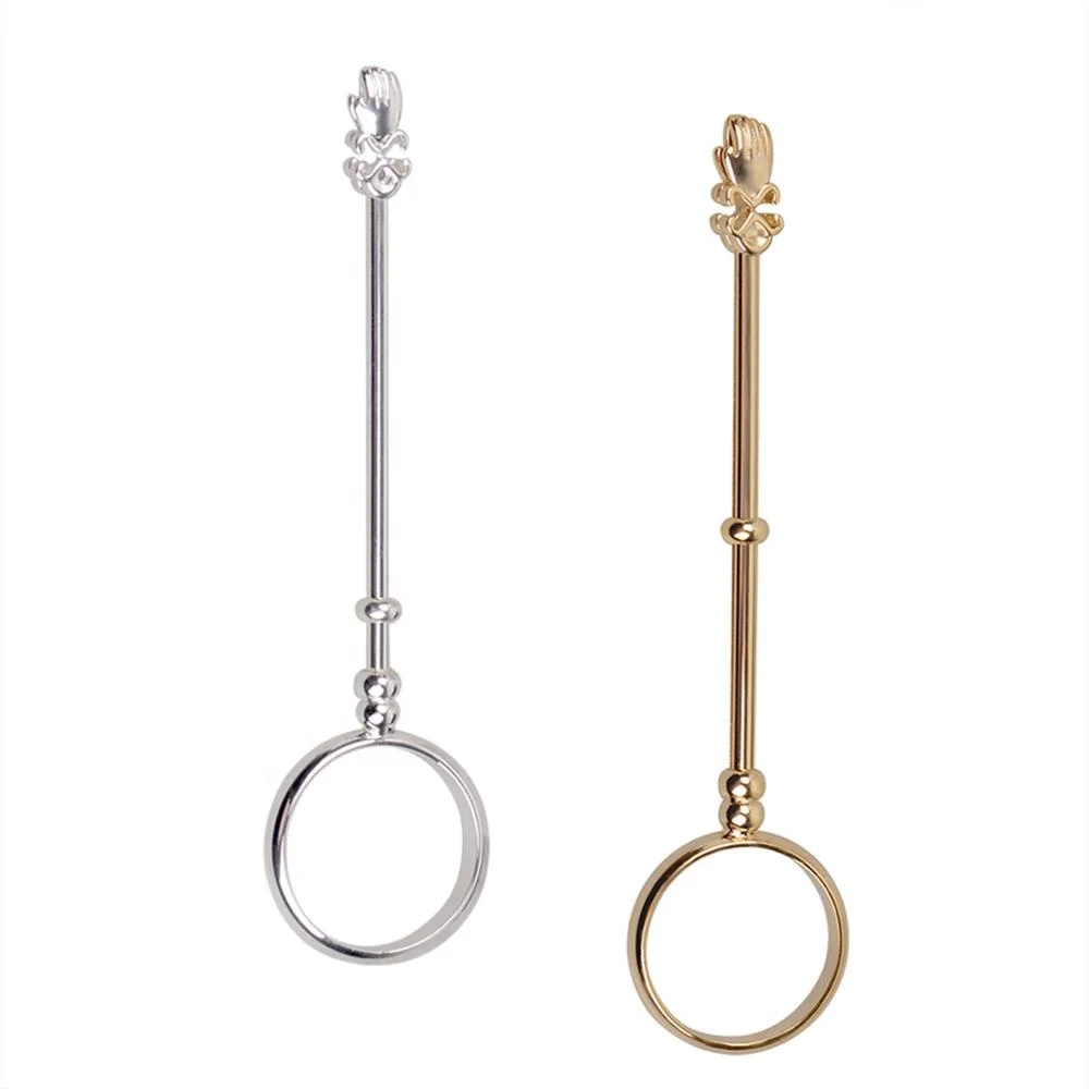 Fashion Creative Smoking Accessories Hand Shape Men Women Brass Gold Silver Metal Cigarette Holder Ring