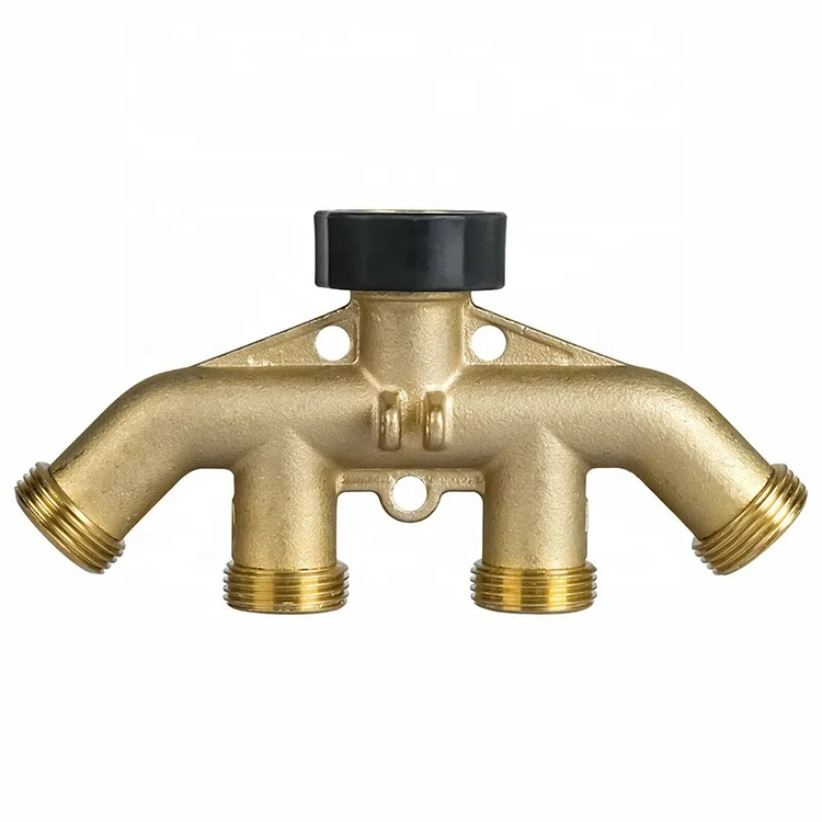 SUNSHINE Factory OEM Other Tools Watering garden supplies brass splitter 4 way coupling hose connectors quick connector water
