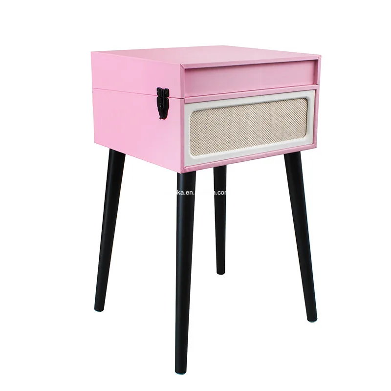 Factory Best Selling Portable Suitcase 3 Speed Turntable Record Player Modern Vinyl Gramophone Player with Stereo Speaker