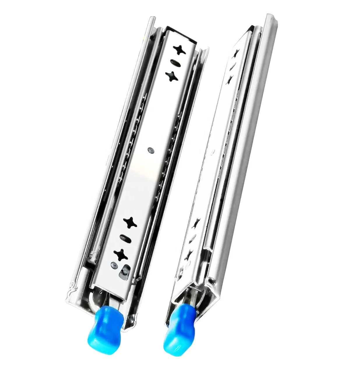 AOLISHENG Heavy Duty Drawer Slides with Lock 250 lb Bearing Capacity Full Extension 3 Section Industrial Locking Drawer Slides