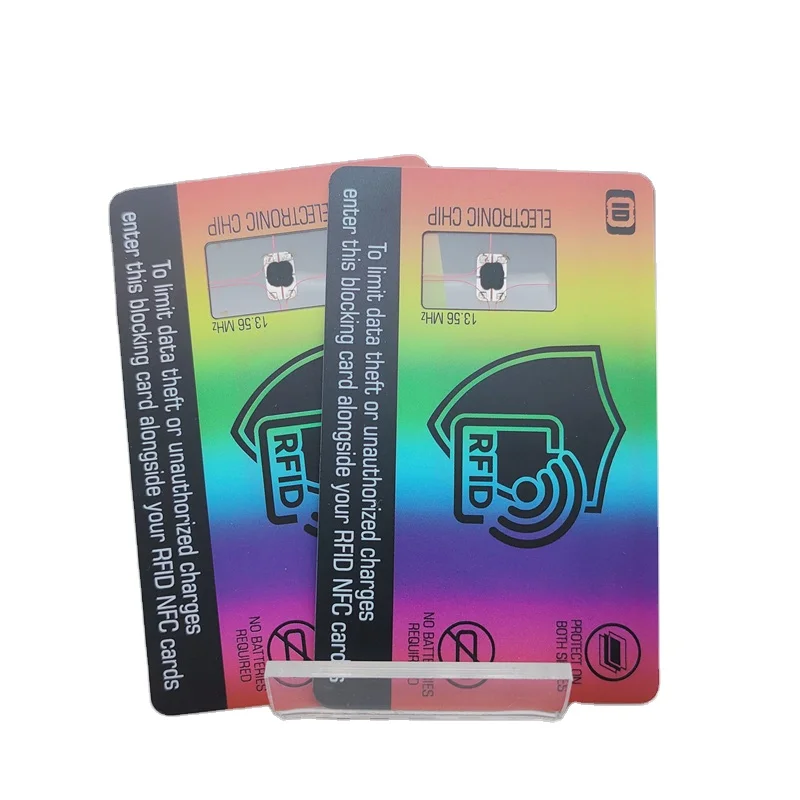 Digital printing/Silk screen printing clear plastic cards Pvc Blank transparent business nfc card with nfc chip
