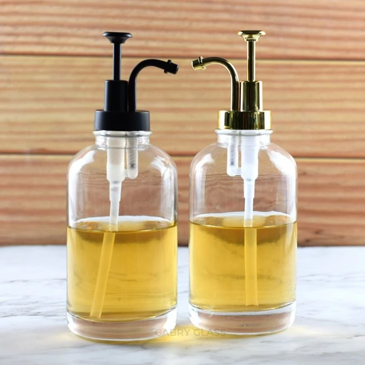 Wholesale Cooking Oil Coffee Syrup Dispenser with Labels Syrup Dispenser for Coffee Bar 16.9oz Syrup Pump Dispenser