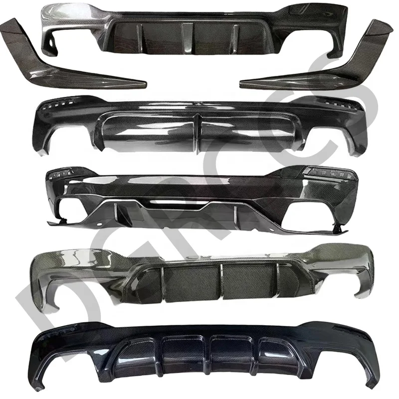 For BMW 5 Series G30 Carbon fiber spoiler front lip rear diffuser mirror shell grille steering wheel cover shark fin