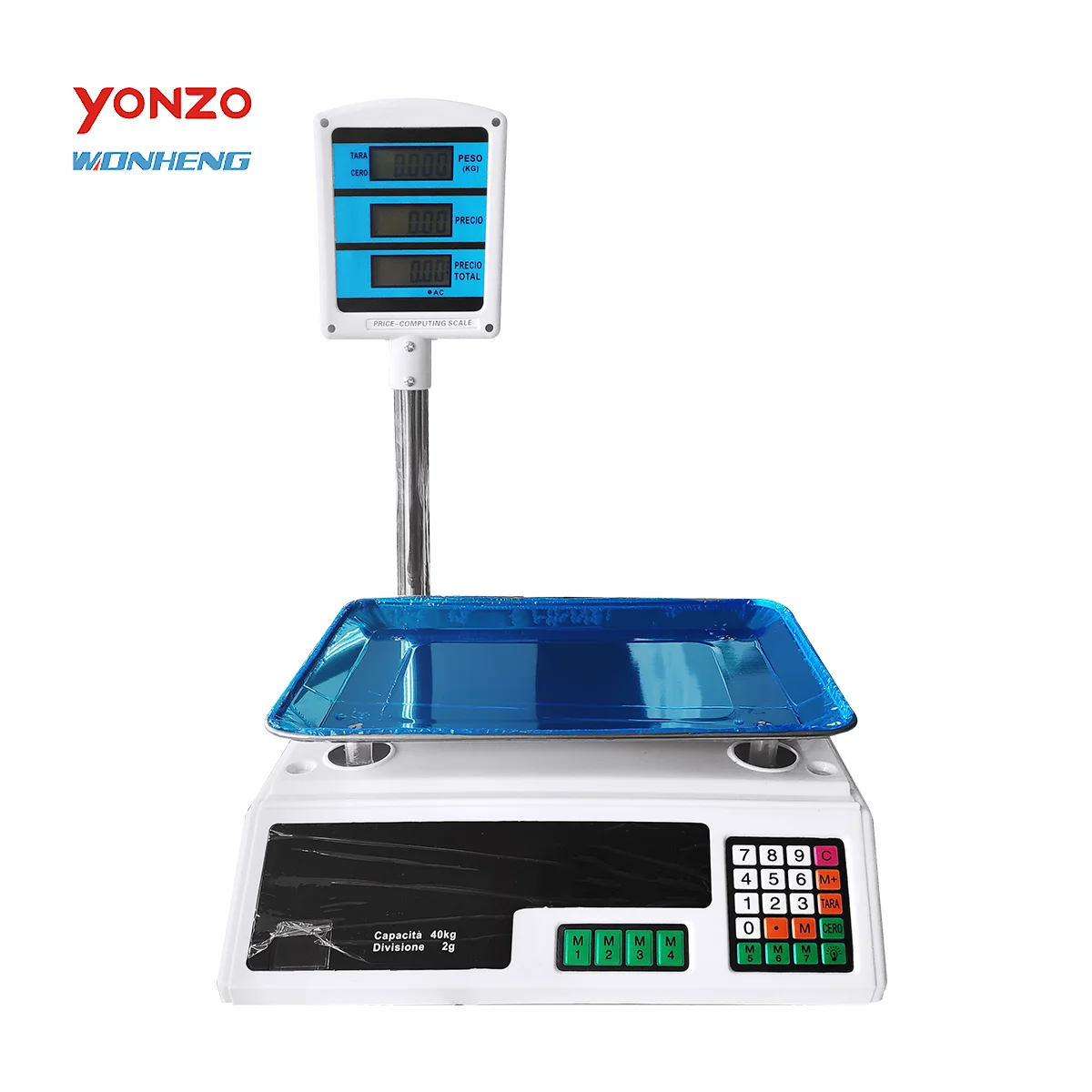 Wonheng Industry New Material 40kg Rated Load Electronic Platform Weighing Scales