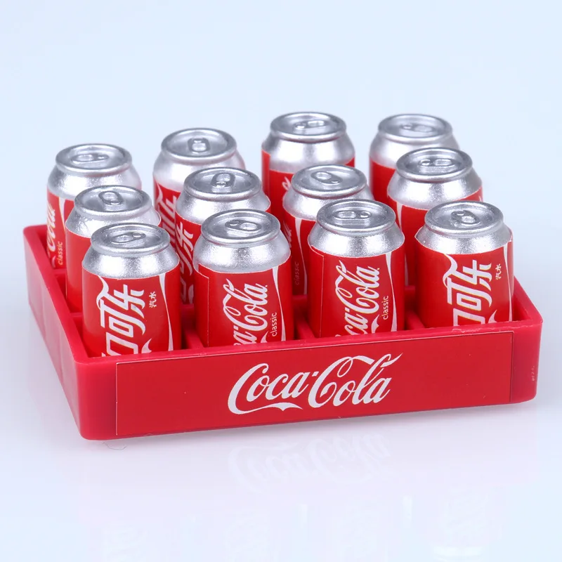 Dollhouse mini drink tray bottle food play photography props miniature refrigerator DIY accessories