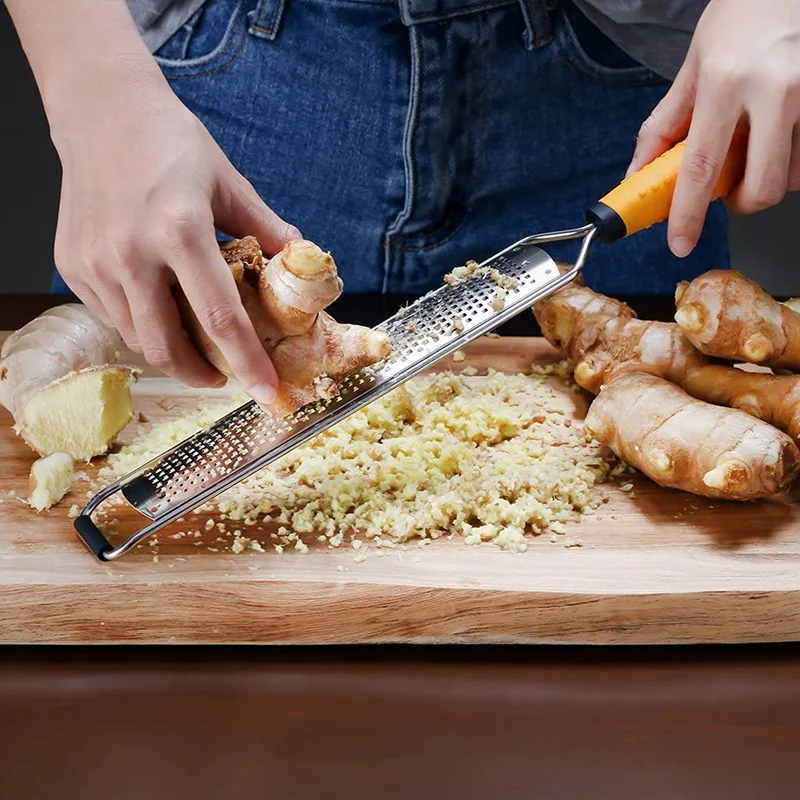Parmesan Ginger Garlic Lemon Zester Citrus Premium Stainless Steel Sharp Kitchen Tool Cheese Grater