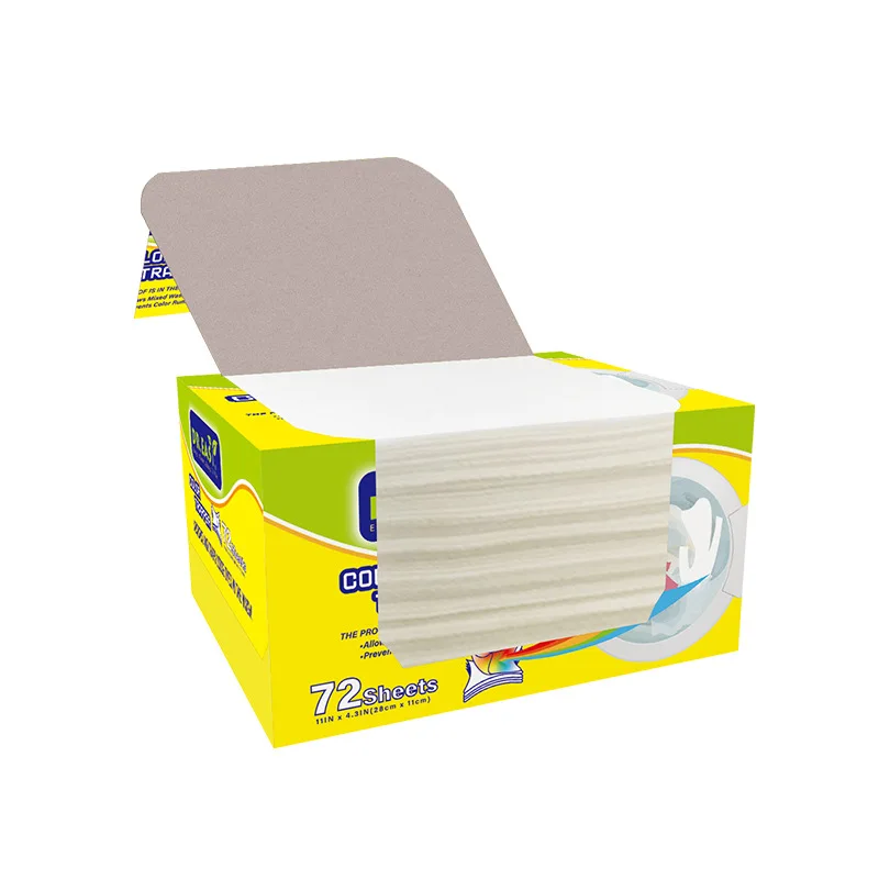 Natural Degradable Hot Selling Laundry Dye Nonwoven Fabric Fast Colour Catcher In Mixed Washes