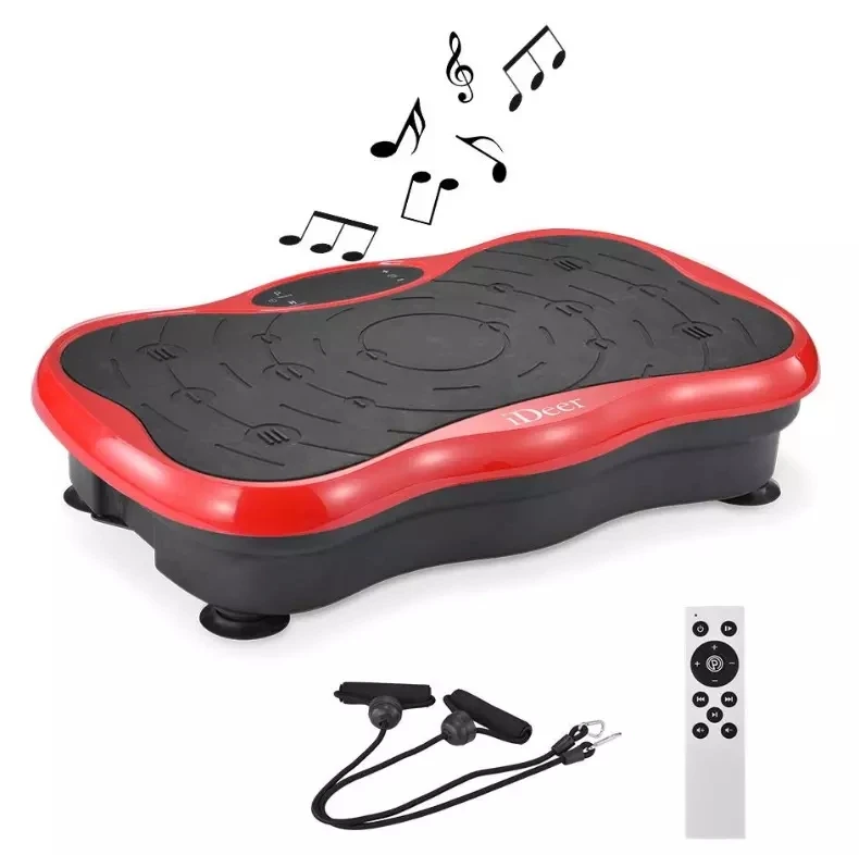 Whole body vibration fit massage plate with touch screen