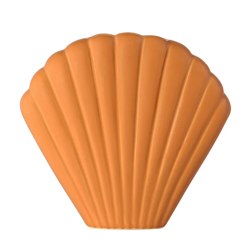 New Nordic Creative Simple Soft Decoration Home Ornaments Bud Shell Vase