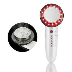 Handheld Multifunctional Beauty Instrument Ems Massager Microcurrent Face Lift Ultrasonic Vibration Face Body Slimming Device