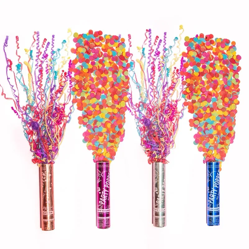 Wedding Decoration Tube throwing colorful tissue paper confetti