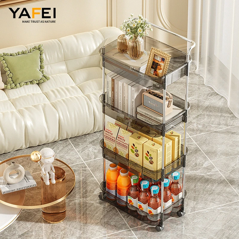 Large Capacity Practical Bathroom Kitchen Tool Storage Plastic Kitchen Tool Storage Plastic Rolling Cart