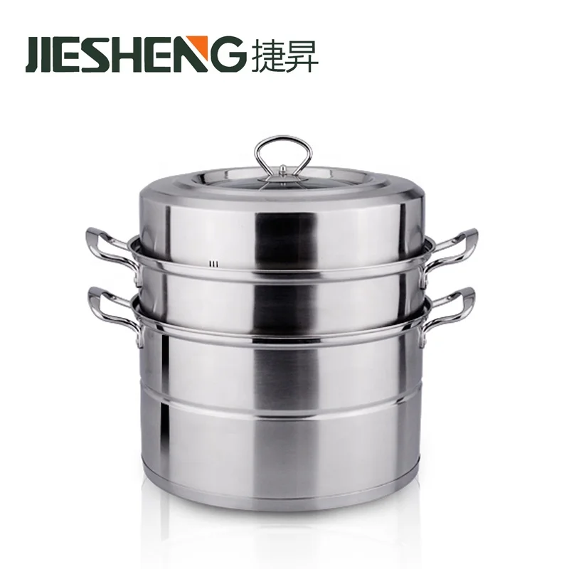 Best Quality 3-Layer Soup Cooking Steaming Food Stainless Steel Steamer Pot for Restaurant