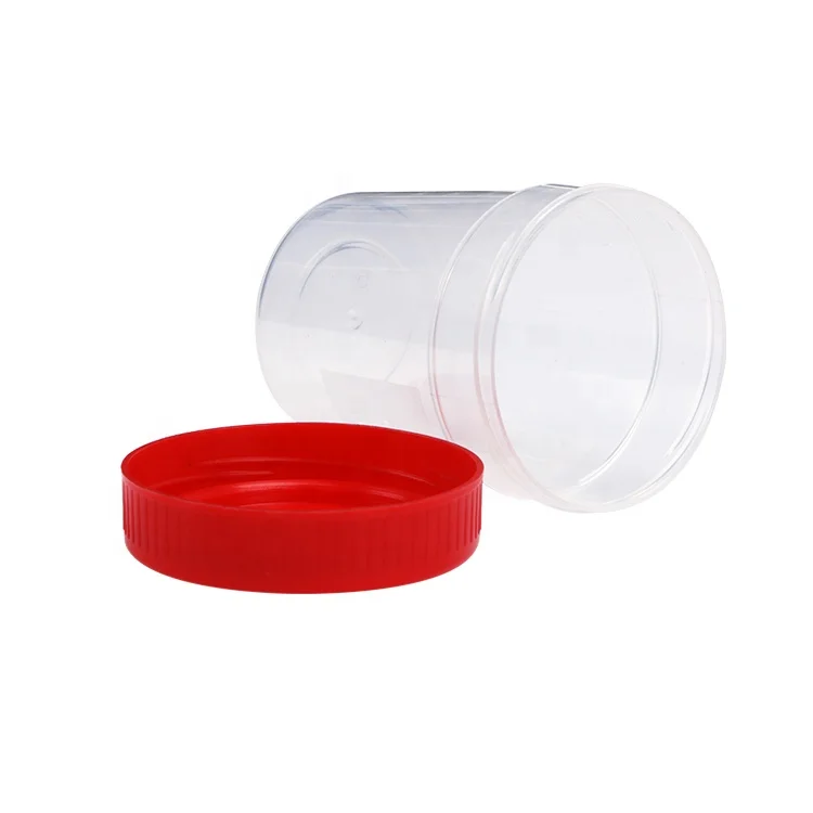 disposable 25ml plastic urine specimen container pp polypropylene