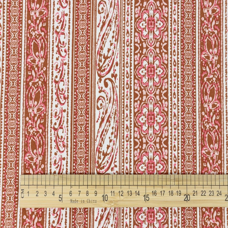 Hot Selling Liberty Print Knitted Fabric Rayon Textile Fabric For Woman Dress Skirt Shirt the Hottest 2023