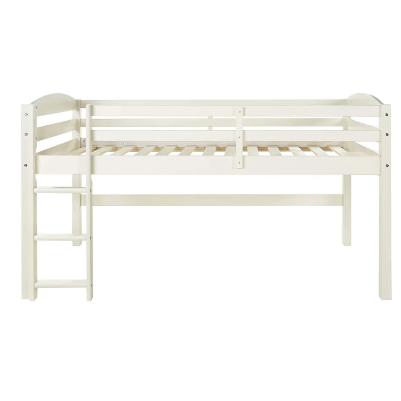 Hot Selling Solid Wooden Double Loft Bunk Bed for Kids Modern Design Loft Bed with House Tree Bed Feature